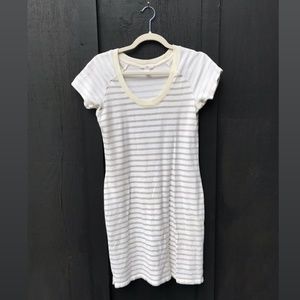 preppy nautical stripe cotton jersey dress